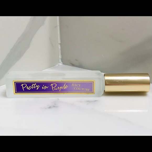 🆕🔥JUICY COUTURE (PRETTY IN PURPLE)PERFUME ROLLER BALL SMELLS REALLY GOOD NWT! - Picture 4 of 10